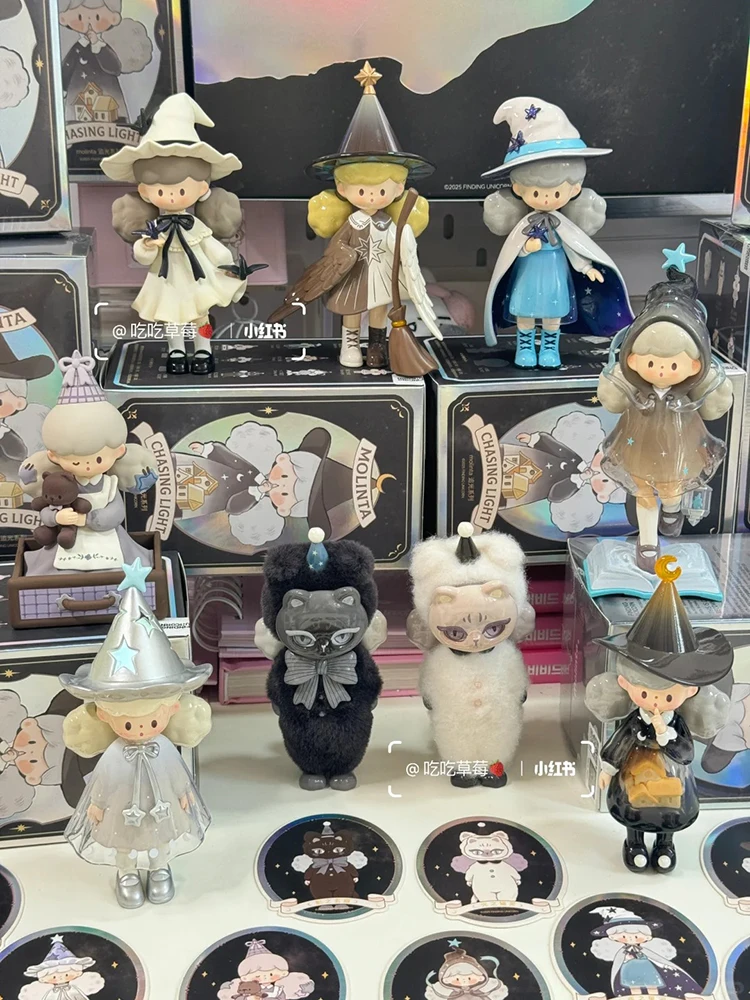 

Официальный поиск единорога Molinta Chasing Light Series слепая коробка попкорн сестра мини-фигурка Kawaii Коллекционный декор для стола подарок