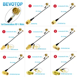10PCS RF SMA to RF Cable RP-SMA/SMA Female to u.FL/RF-1 Male Plug Connector WIFI Antenna Jumper RG113 RF1.13 Pigtail