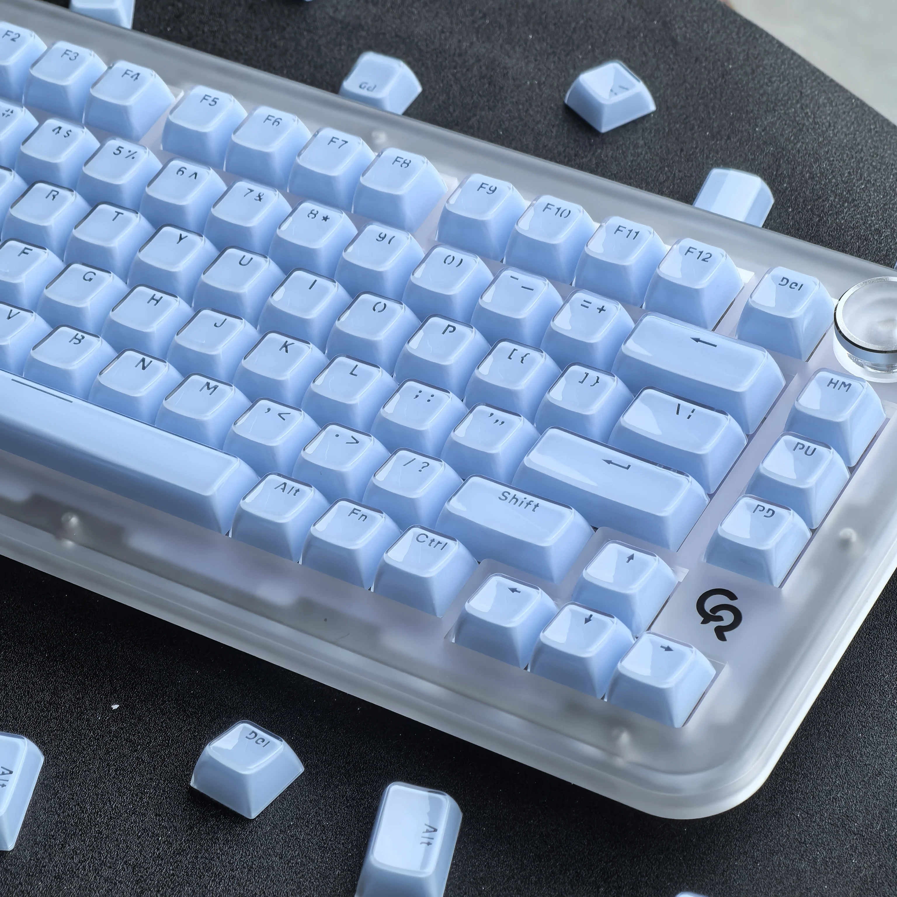 MAIMOOO 132-Tasten Kristall-Transluzente Tastenkappen Koreanisch Russisch Spanisch PC OEM Jelly Pudding Für /75/87/108 Mechanische Tastatur Tastenkappen – Detail 17