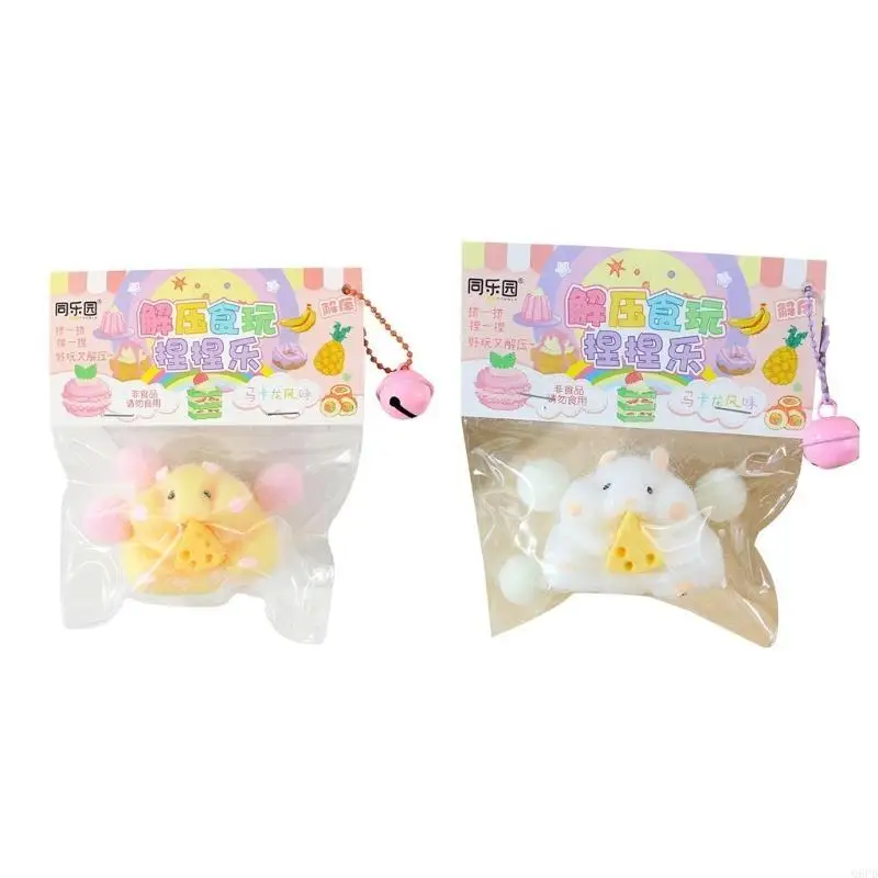 Cartoon Hamster Form Zappeln Spielzeug langsam aufsteigendes Anti -Stress -Spielzeug Stress Erhöhung Kinder Neujahr