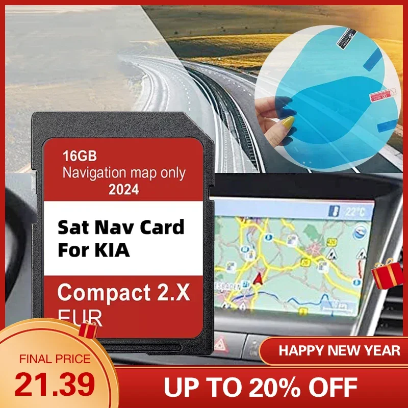 GEN2 Navigation 2024 Version Update EU Map for KIA Venga/Ceed/Sportage/Rio/Picanto/Optima/Sorento Multimedia GPS SD Card 32GB