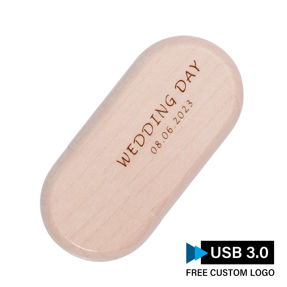 SHANDIA Wooden USB 3.0 Flash Drive 128GB High Speed Memoria Usb 32GB Free Custom Logo Pendrive 16GB Photography Studio U Disk 8G