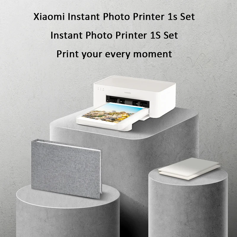 Xiaomi Instant Photo Printer 1S Set High Definition Color Photo Printer With 6 Inch Portable Photo Paper Smart Remote Printer