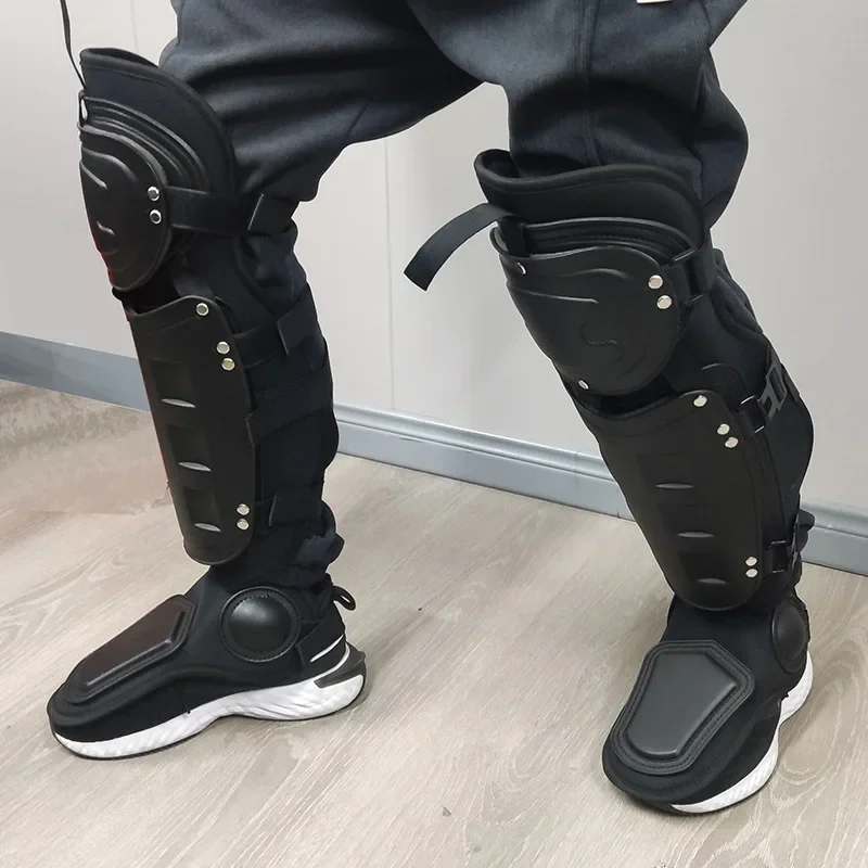 Leg Protection Armor Guards Tactical Legs Armour Anti Riot Suits Supplies Full Body Leg Support and Knee Pads Security Equipment