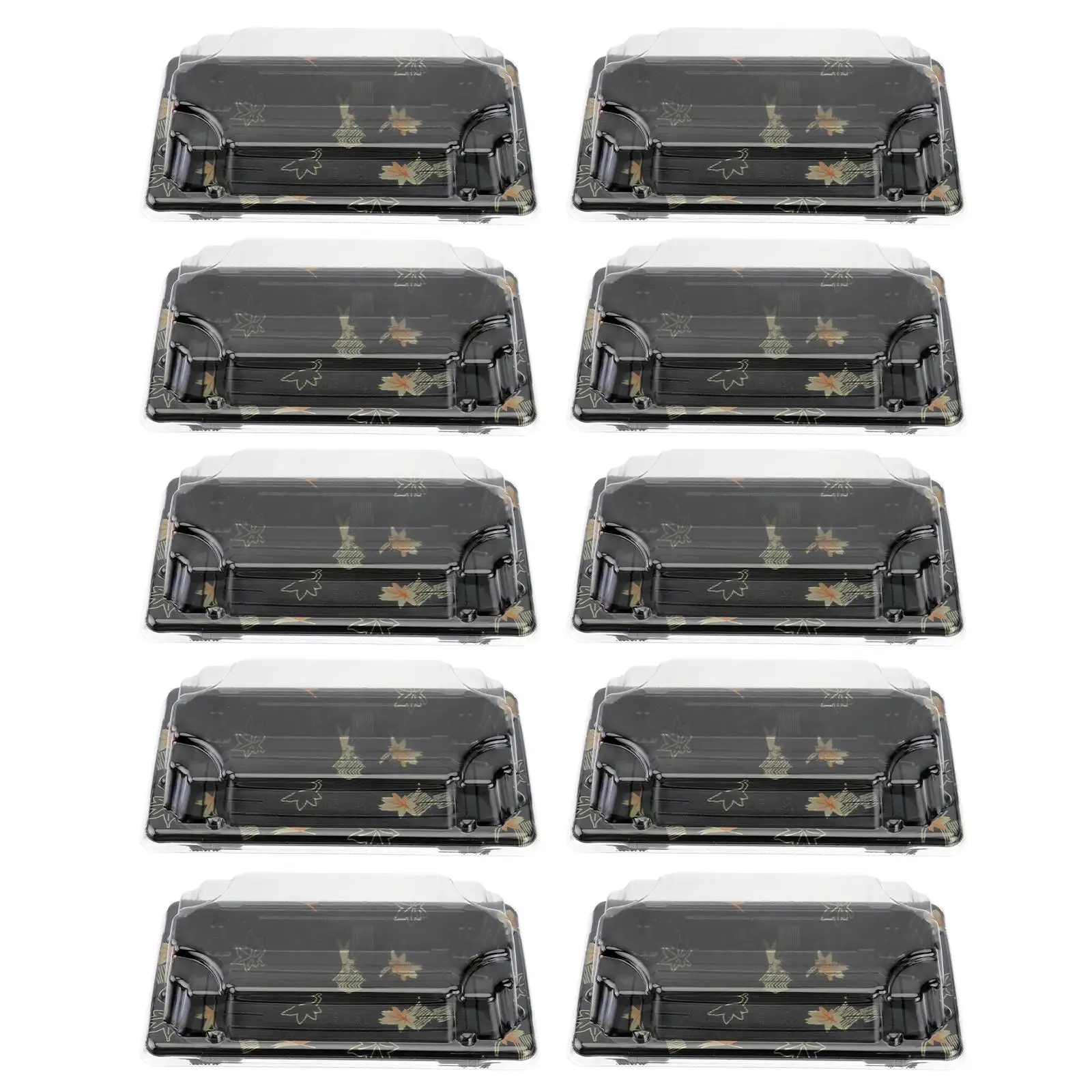 

100PCS Sushi Disposable Packing Eco Friendly No Smell Temperature Resistant Heat Preservation Takeout Containers Fruit Boxes
