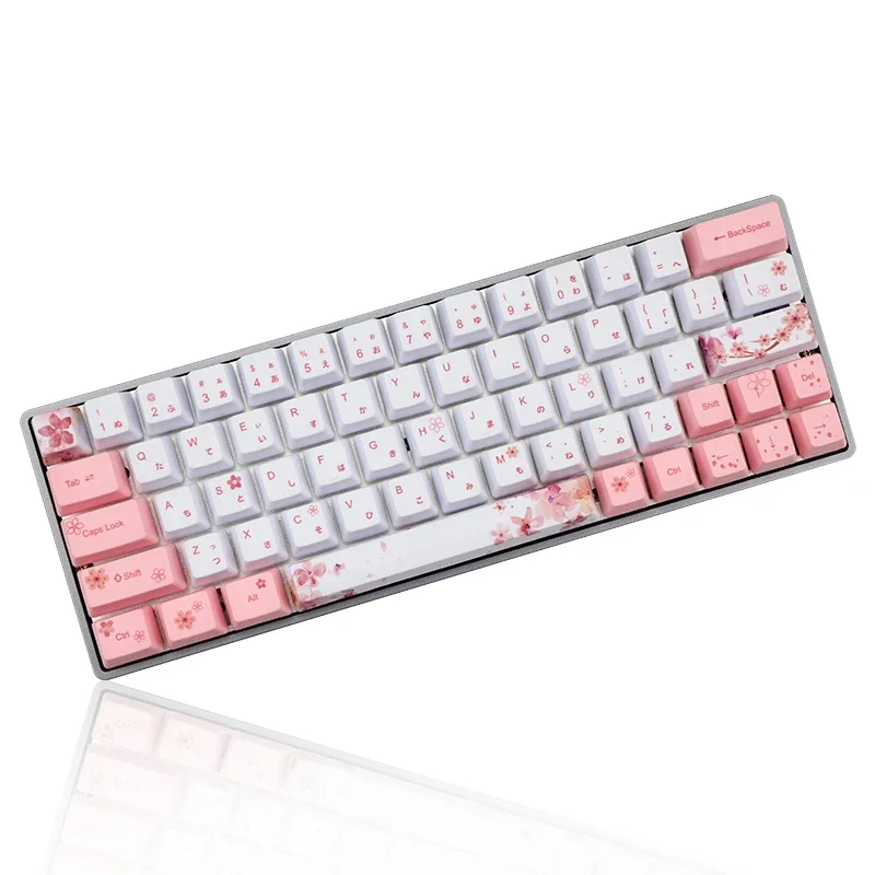 Jepang PBT73 kunci, keyboard mekanik sublimasi GK64/DZ60/GH60 keycap tinggi OEM