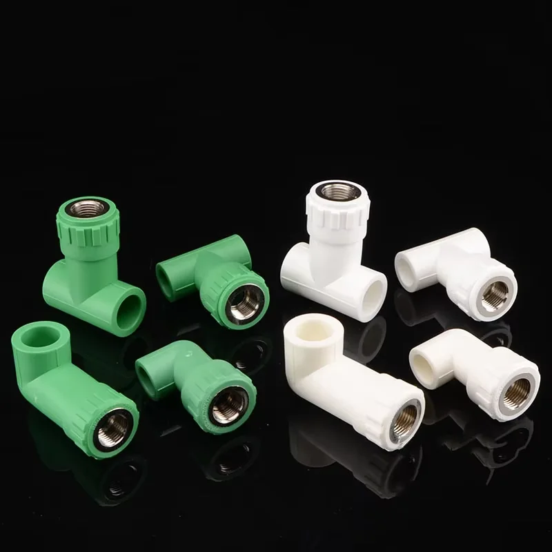 20/25mm Elbow/3-way PPR Extended Pipe Fittings to 1/2＂Female Thread Plastic Copper Joint Adapter Accessories Water Pipe Connetor