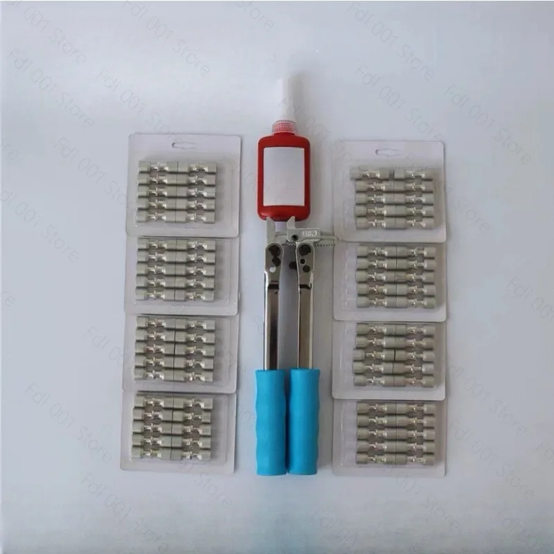 C Refrigerator Repair Tool Set - Welding-Free Composite Ring Sealing Liquid FRK Press Plier with 50/80 Pcs Lock Ring