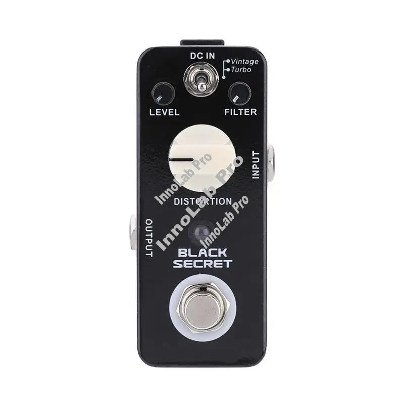 

Педаль эффектов для электрогитары Boost Pedal Mini Distortion Гитарная педаль Black Secret True -A12I