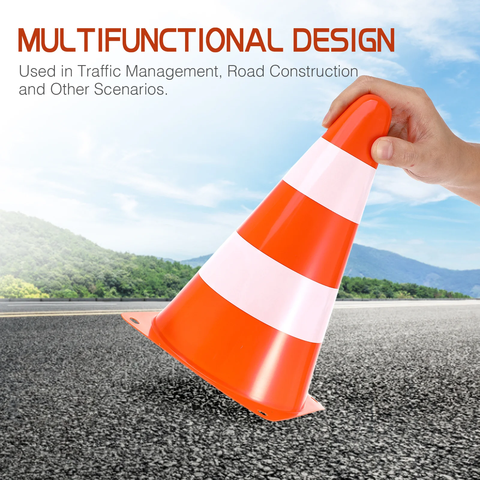 6 pçs cones de tráfego alta vi - Road Traffic Cone avaliação e preço