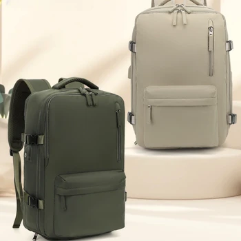 Oxford Travel Backpack Laptop Bag School Bag Multifunction USB Charging Waterproof Luggage Shoulder Bags with Shoe Pocket