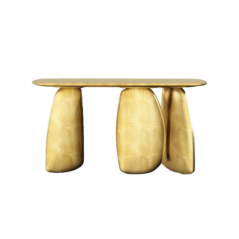 

Entrance table, high-end wall facing, very narrow aisle, corridor, storage desk, entrance table High end foyer table