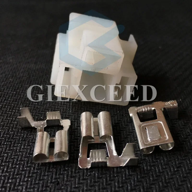 

2 комплекта, 3-контактный разъем переменного тока в сборе, автомобильный держатель лампы, электрический автоматический разъем