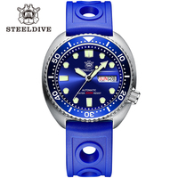 STEELDIVE Brand SD1972V2 Big Size 45mm C3 Super Luminous NH36 Automatic Mens Diver Watch With  Date