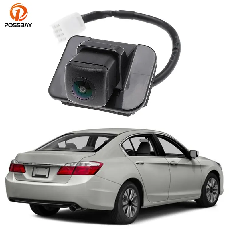 39530T2AA31 8 Pin Black Car Rear View Backup Camera for Honda Accord Sedan 2.4L 3.5L 2014 2015 2016 2017