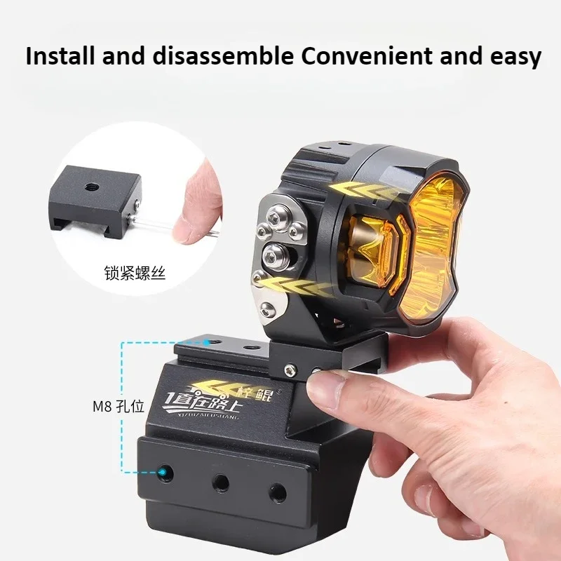 Car A-pillar Spotlight Expansion Bracket For Chery ICAR V23 Modified Front Hood Auxiliary Light Quick Release Dual Light Stand