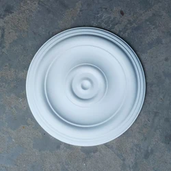 PU Light Plate Rosette Decorative Polyurethane Chandelier Ceiling Rose Pendant Lamp Base Ornament Panel Wall Medallion Moulding