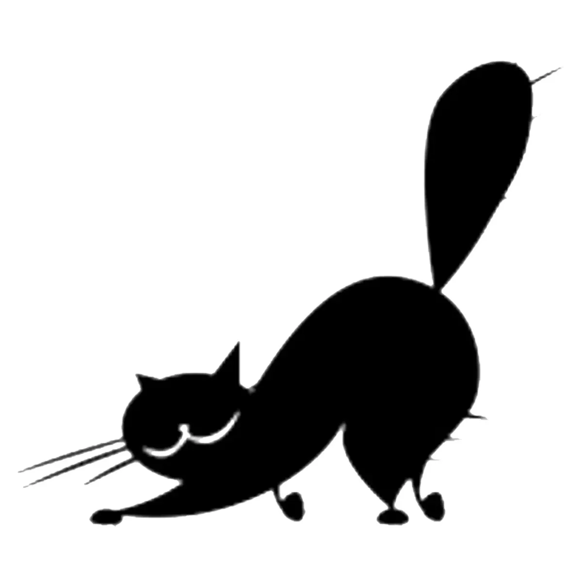 

16 * 13.8cm chubby cat cute design, car window bumper, motorcycle accessories, home decoration, vinyl car sticker