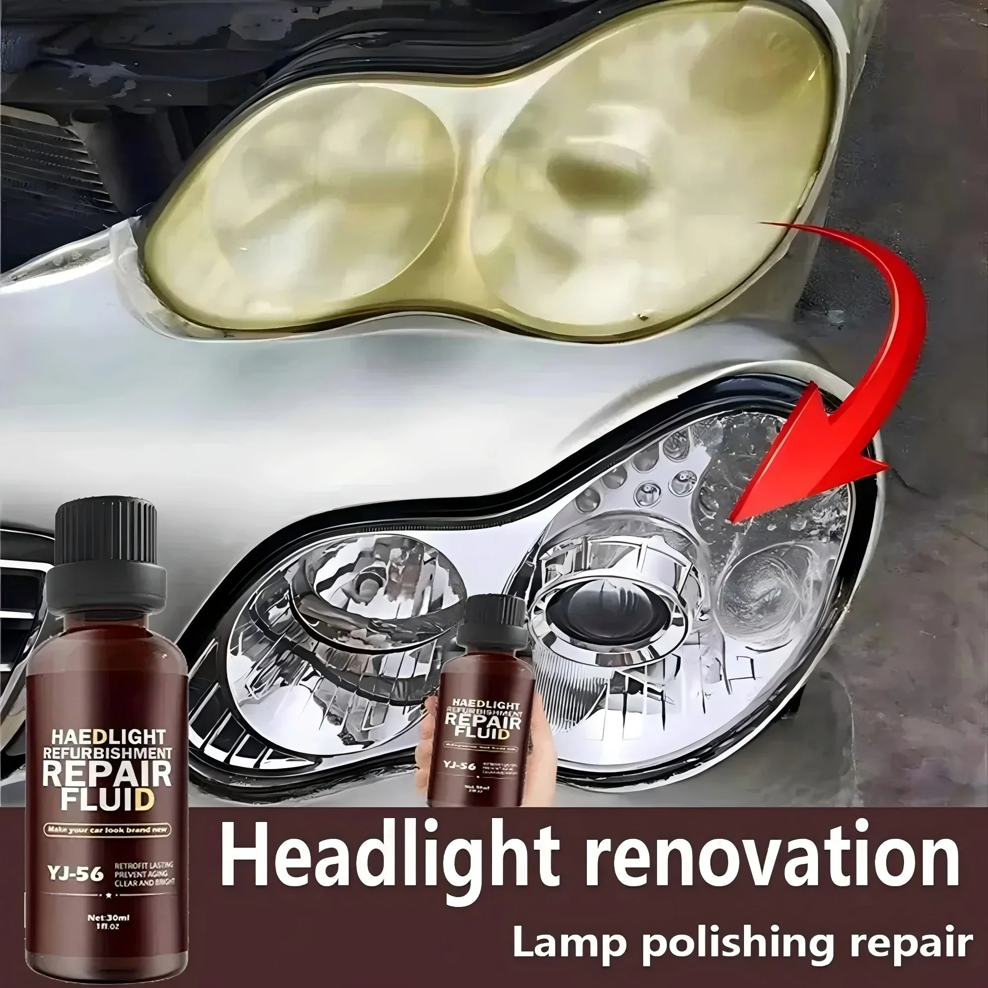 

Средство для восстановления линз автомобильных фар, жидкая полировка, ремонт, защита автомобильных фар, обновление линз для