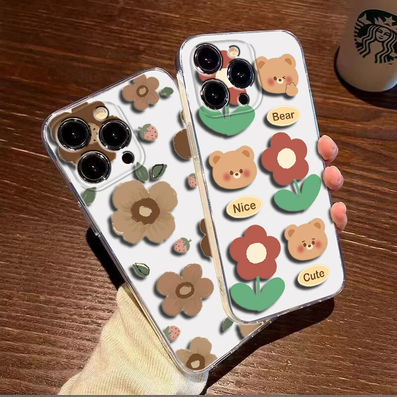 E27 cartoon flower Soft Case for Moto G4 Plus G41 G5 Plus G50 G51 G5S G6 Play G60 G7 Power G71 G5 G9