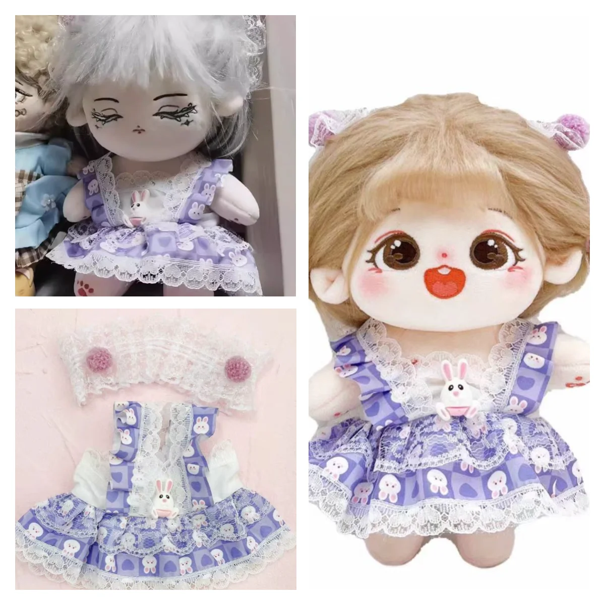 2025 New Love and Deepspace20CM Doll ClothesBlue long skirt Princess Dress Dress Set Lolita Dress Cotton Doll Accessories