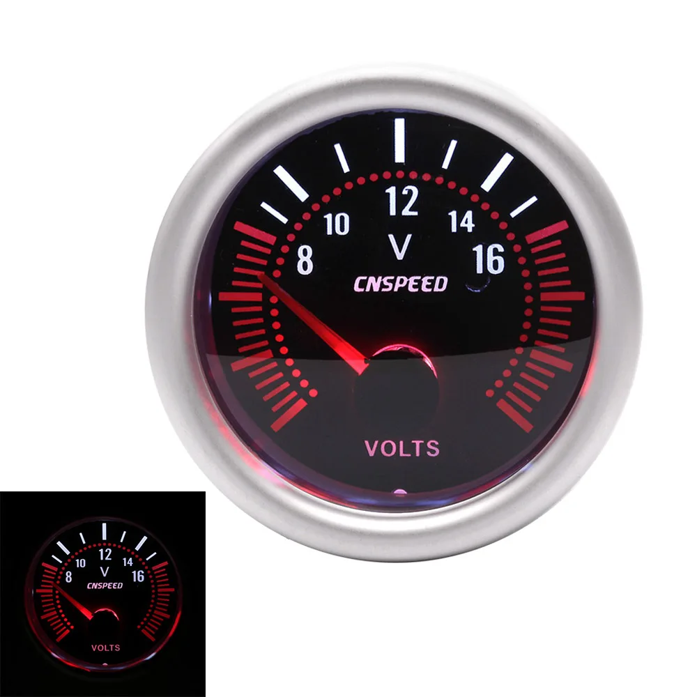 Car Auto Volts Gauge 8-16V 2