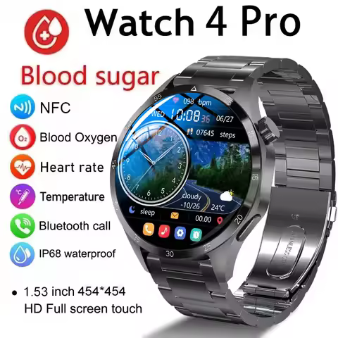 2025 안드로이드 GT4 프로 GPS NFC 스마트 시계 남자 360*360 AMOLED 화면 심박수 블루투스 통화 IP68 방수 남자 Smartwatch