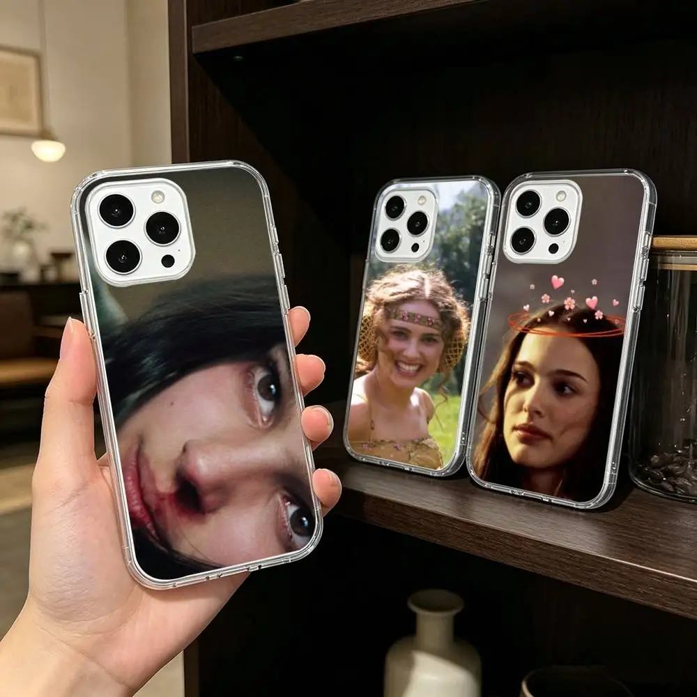 

N-Natalie P-Portman COOL Phone Case For iPhone 17 16 15 14 13 12 11 Mini Pro Max Plus Transparent Cover