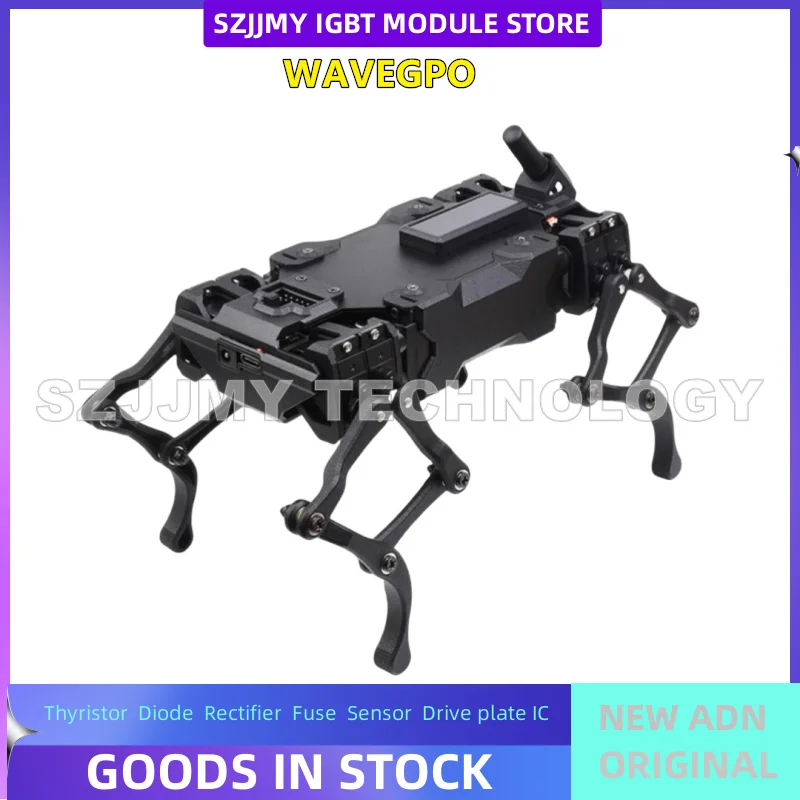 WAVEGO Bionic Robot Dog a quattro zampe Intelligenza artificiale con alto grado di libertà basato su ESP32/Raspberry Pi 4B