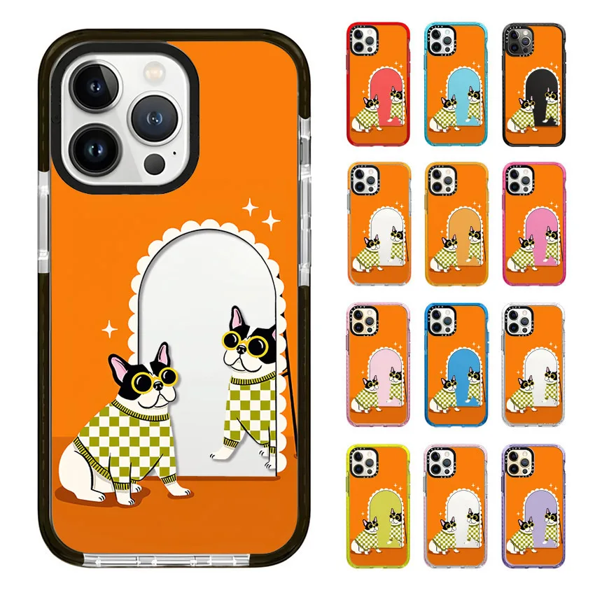 الحيوانات القط قضية الهاتف آيفون 17 16 15 14 13 12 11 برو ماكس XR 7 8 زائد SE 2020 2022 البسيطة الهواء لينة بولي TPU للصدمات الغطاء الخلفي