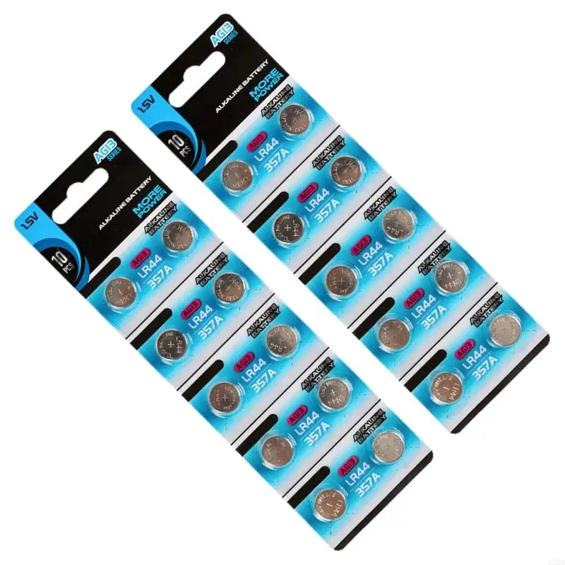 10pcs/20pcs AG13 LR44 Alkaline Button Cell Batteries 1.55V Perfect For Clocks And Portable Electronics Long last Power