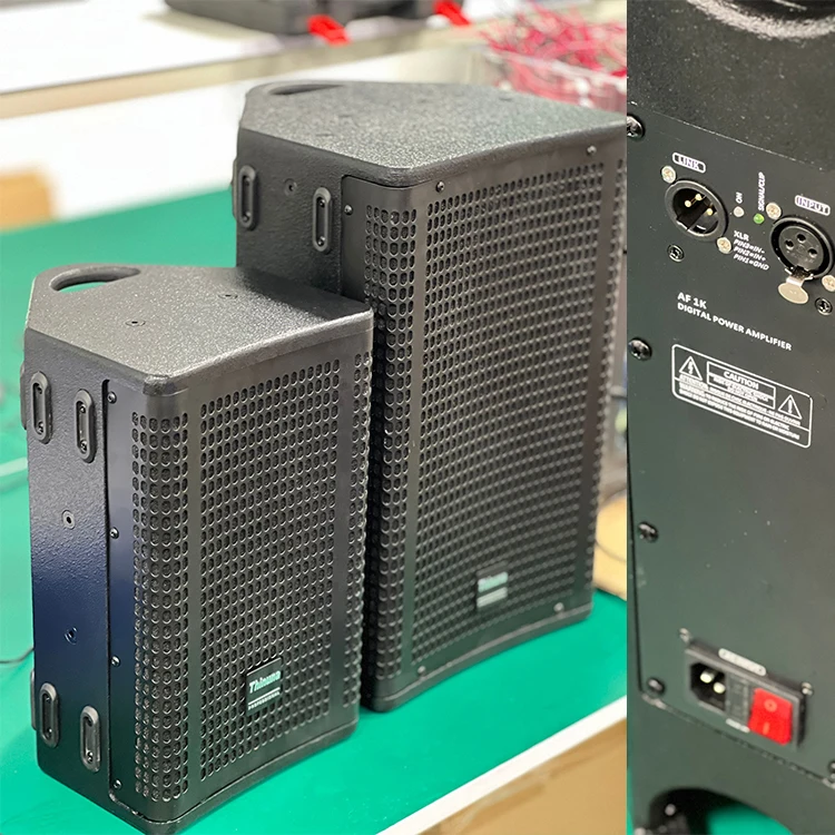 Thinuna T-10-DL المهنية الصوت المرحلة كاريوكي الجدار المتكلم نظام الصوت 8 أوم 350 واط نشط واحد 10 "كامل المدى المتكلم