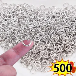 8mm Stainless Steel Opening Rings for DIY Keychains Making Jewelry Findings Supplies Loops Split Rings Connectors Wholesale