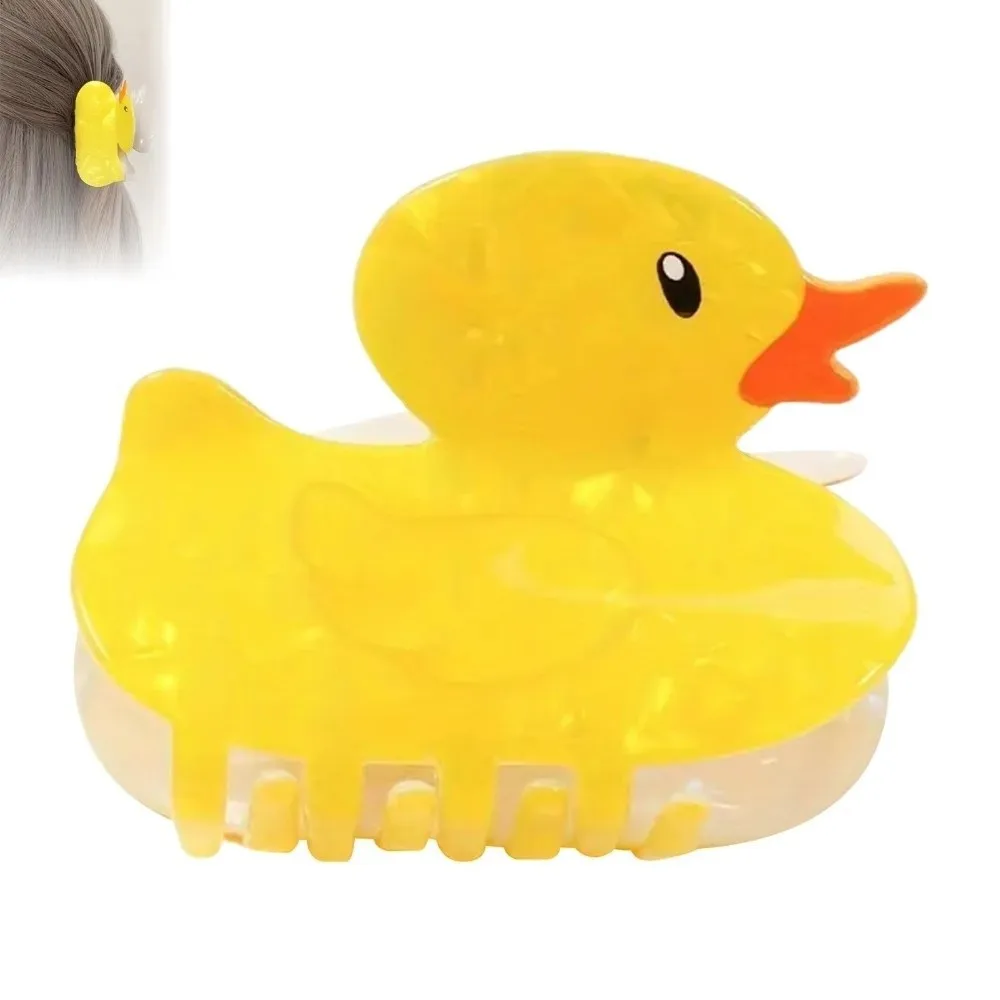 

Cartoon Hair Accessories Yellow Duck Hair Clips Hair Styling Accessories Acrylic Hair Clamps Non Slip Hair Clips Girls