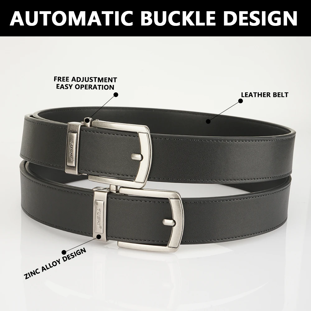 TUSHI Neue Mode Leder Gürtel Taktische Gürtel für Männer Metall Automatische Schnalle Gun Gürtel Militär Gürtel Outdoor Sport Gürtel Männlich – Detail 5