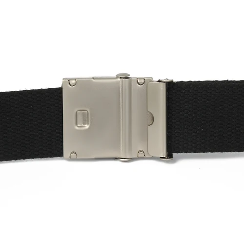 Imagen 2 del producto Cinturón de lona a cuadros para hombre, correa de nailon resistente al desgaste, hebilla de alfiler de aleación de moda, tendencia juvenil, color blanco y negro, combina con todo