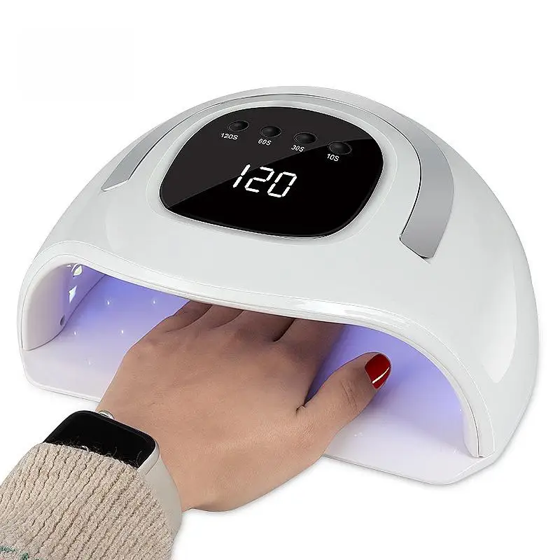 

Nail Lamp High-Power Led Phototherapy Light Soft Light Nail Polish Glue Not Black Hands Quick Drying Four modes Portable Uv Lamp