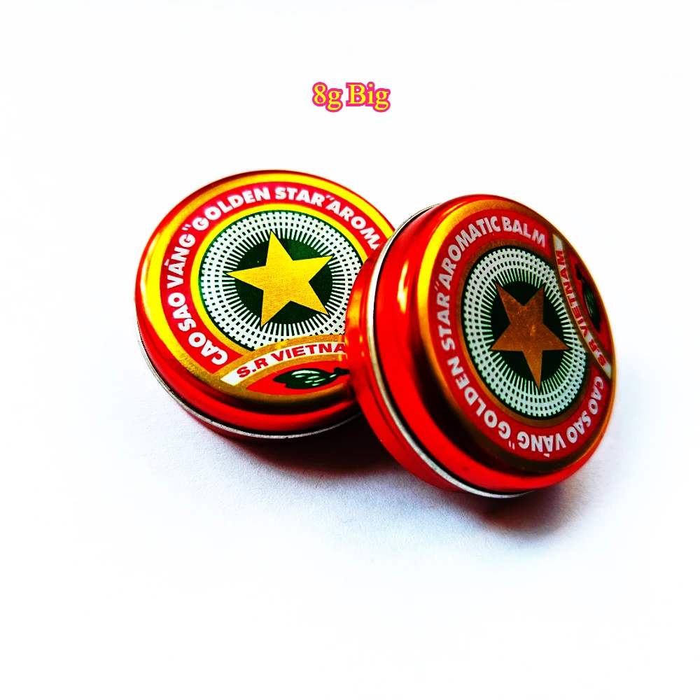 Newest Big 8g 2025 Vietnam Golden Star Summer Cooling Oil Solid Balm Oneself Relax Essential Oil Drive Out Mosquito Fragrance