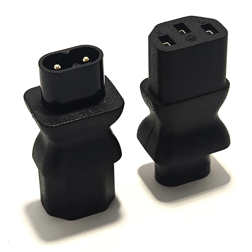 IEC320-C8 to C13 to IEC C8, IEC 3Pin Female to 2Pin Male Power Adapter Adaptor C8 Male to Iec C13 Laptop Adapter