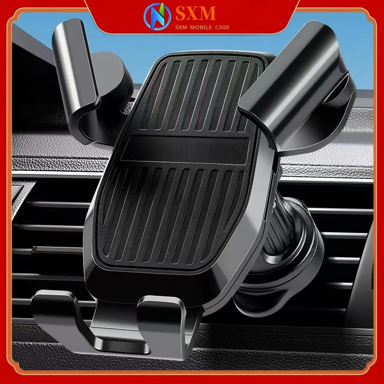 

Car air outlet navigation shockproof mobile phone holder, car navigation bracket holder, gravity sensing mobile phone holder