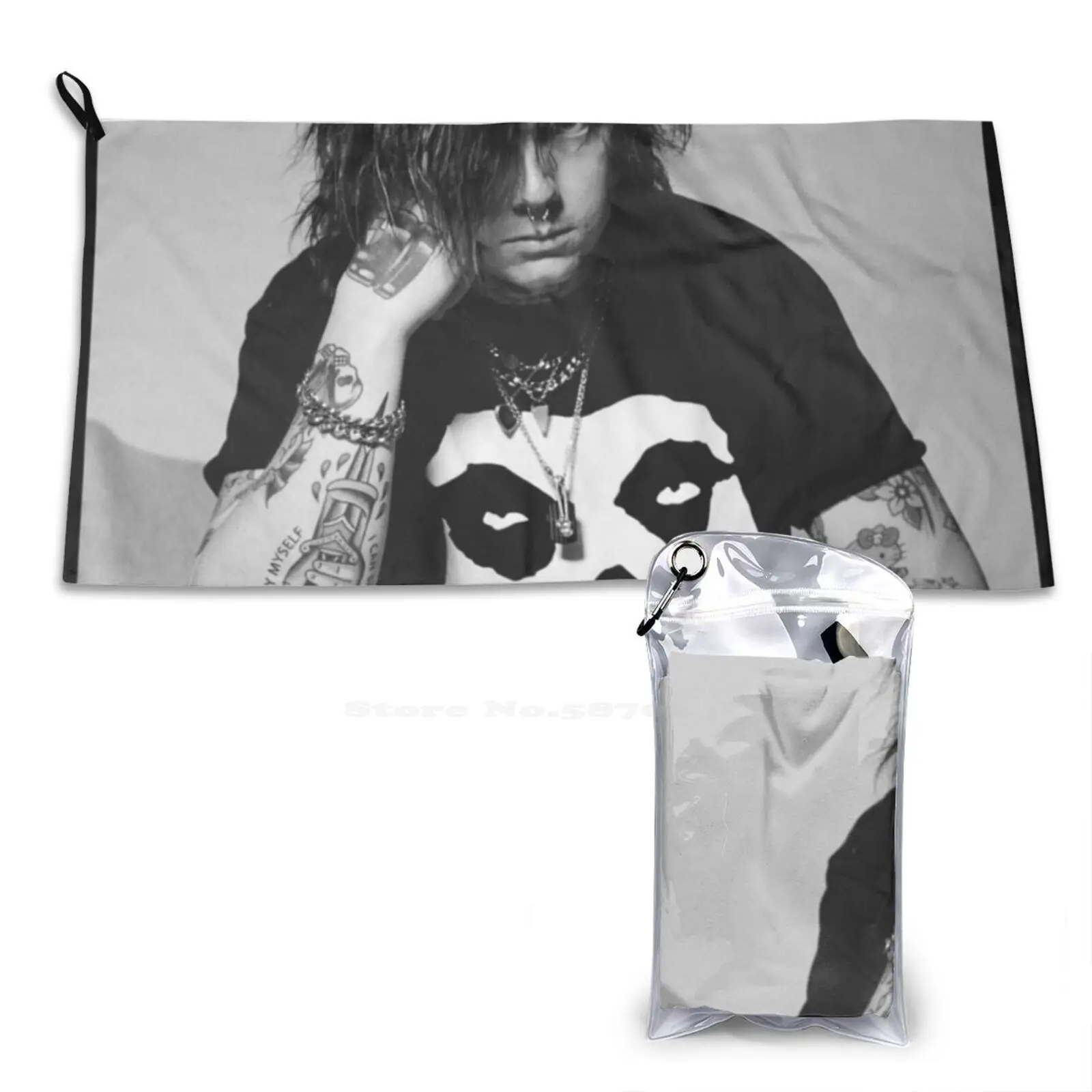 Cool Guy Soft Microfiber Fabric Face Towel Radicalam Sueco Pop Punk Paralysed Paralyzed