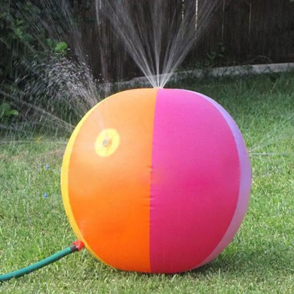 Children Outdoor Summer Funny Novelty  Outdoor 75CM  Inflatable Water Spray Ball Sprinkler Splash Kids Lawn Swim Garden Toys