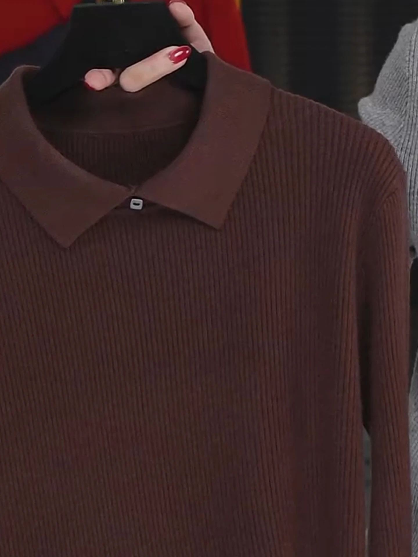 Haut tricoté rétro Long Sve couche de base confortable Simple aérien haut de gamme pour femmes Faion Commute Sle coupe droite tricot...