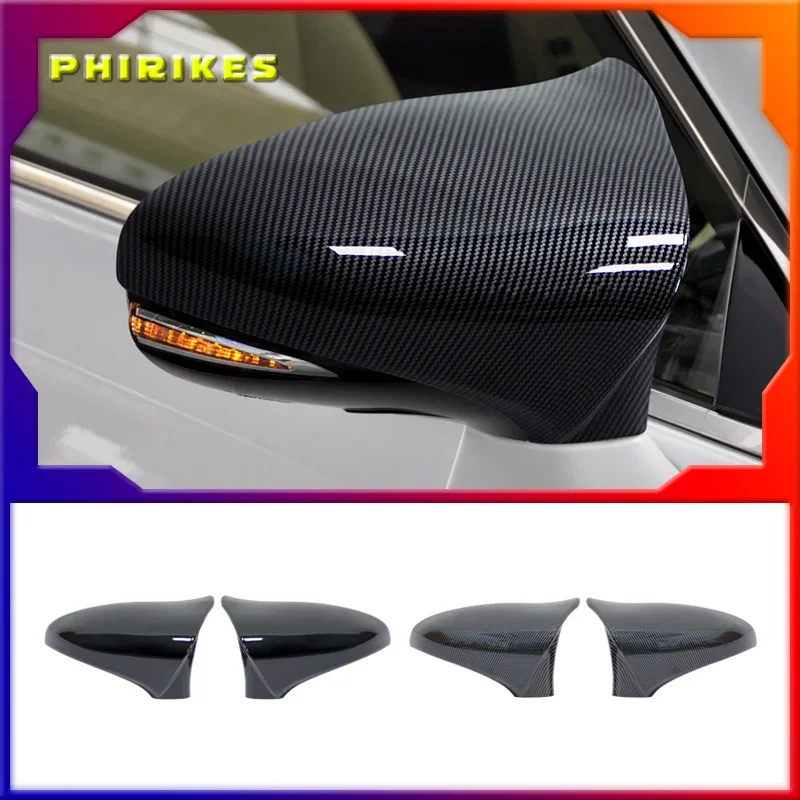 

New 2x Rearview Mirror Cover Wing Side Mirror Cap For Lexus GS RC F Sport 2015-2018 M Style Rear View Mirror Cover Cap