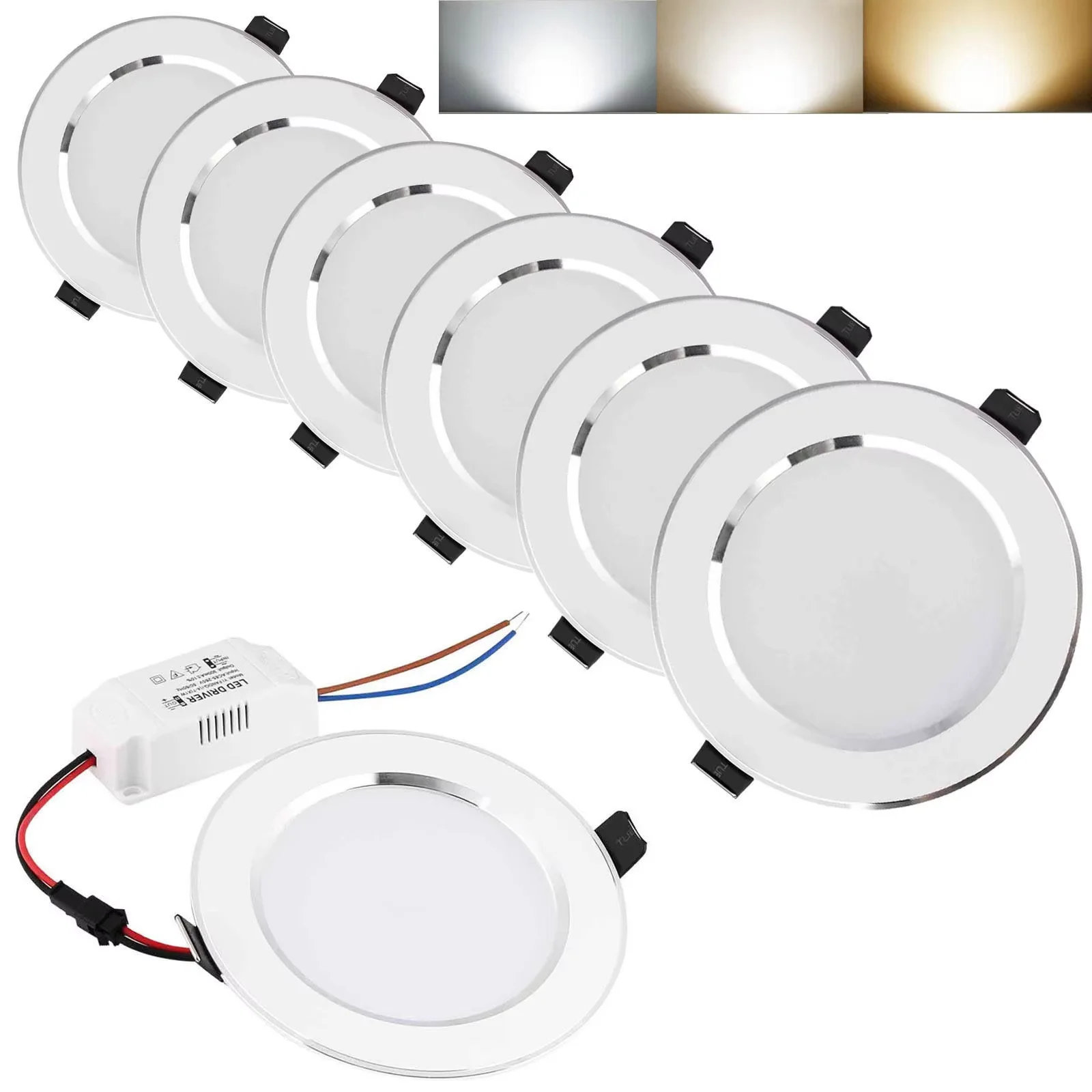 10 ピース/ロット Led ダウンライト 21 ワット 18 ワット 15 ワット 12 ワット 9 ワット 7 ワット 5 ワット 3 ワット 110 V 220 V 天井ダウンライトランプ Led 天井ランプホーム屋内照明