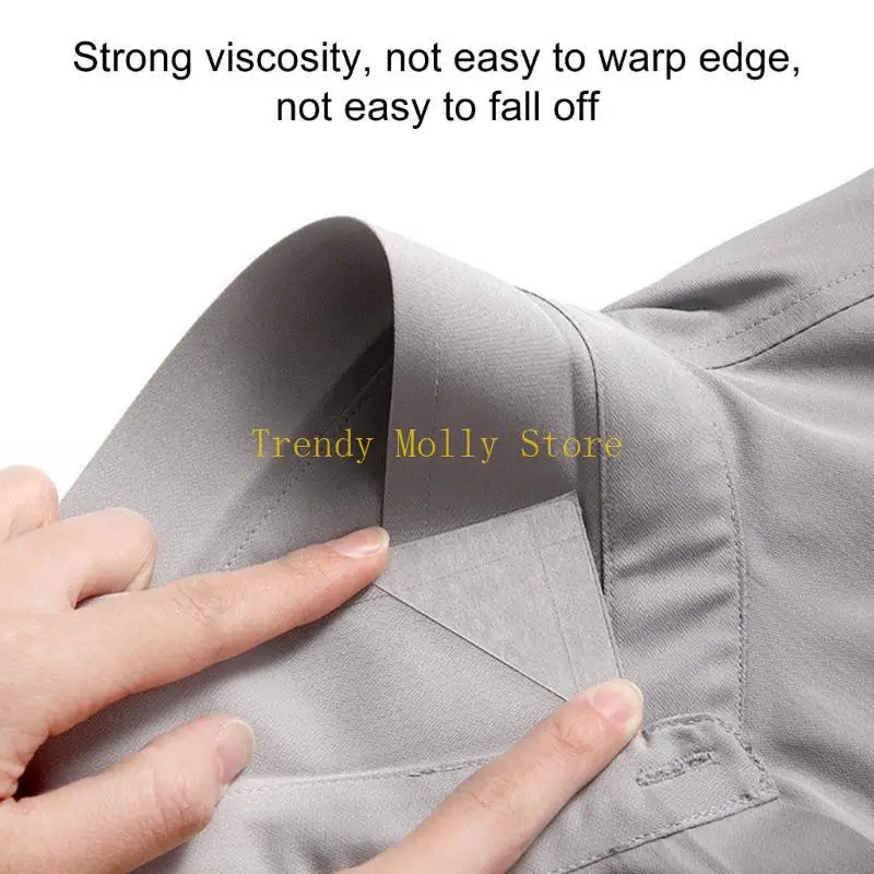 N5KB 30pcs 셔츠를위한 Collar Shaper 스티커 셔츠 adhesive Collar 스티커 고정 패드