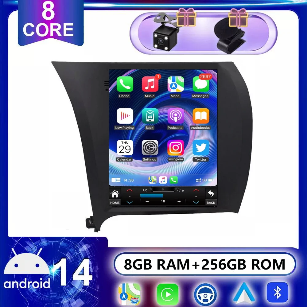 

Wireless Carplay 2Din Android 14 Car Radio Multimedia Video Player Navigation GPS For Kia K3 Cerato Forte 2013 - 2016 2017