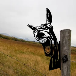 Aggiungi un tocco di Whimsy al tuo giardino con questo adorabile ferro Donkey Silhouette Wall Art decorazione per la casa per la decorazione della festa in giardino