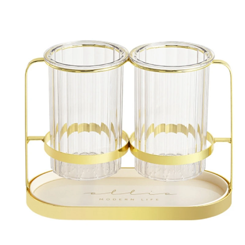 Dreno De Tubo De Pauzinhos De Luxo Leve, Rack De Armazenamento De Garfo De Talheres, Gaiola De Dupla Camada