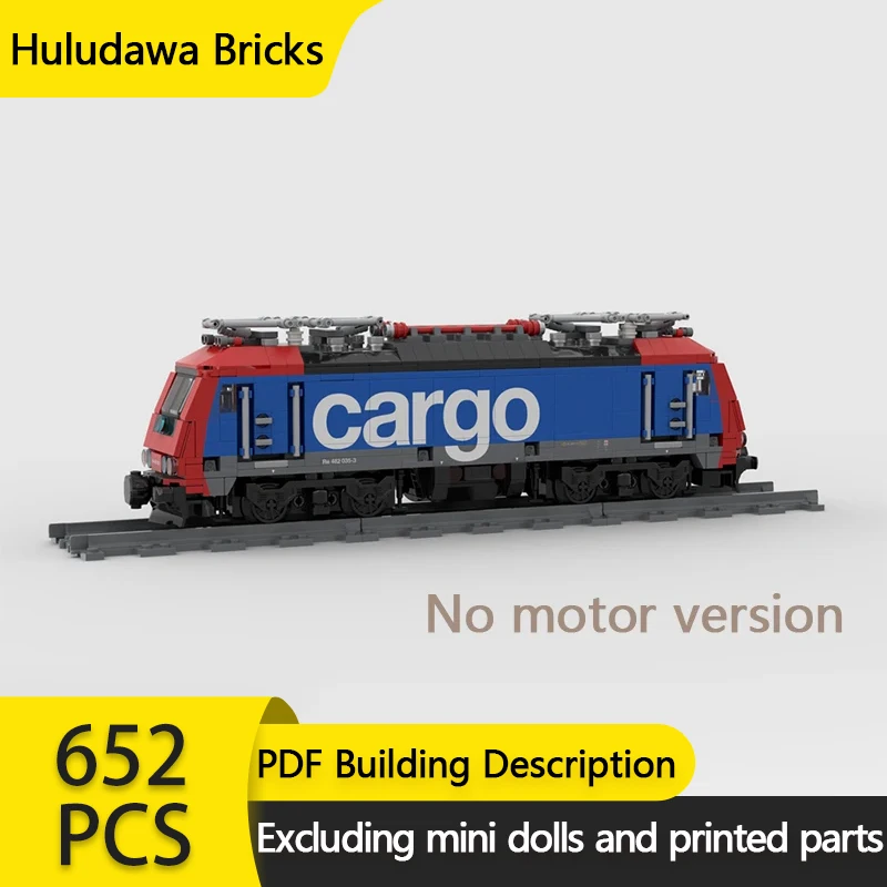 City Car Trains Model MOC Building Bricks Cargo Electric Locomotive Modular Technology Gifts Holiday Assemble Children Toys Suit